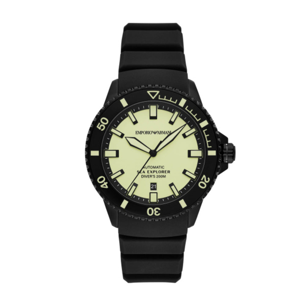 Men Sea Explorer Black 42.5mm Watch