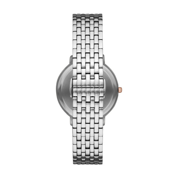 Women Silver Watch Set