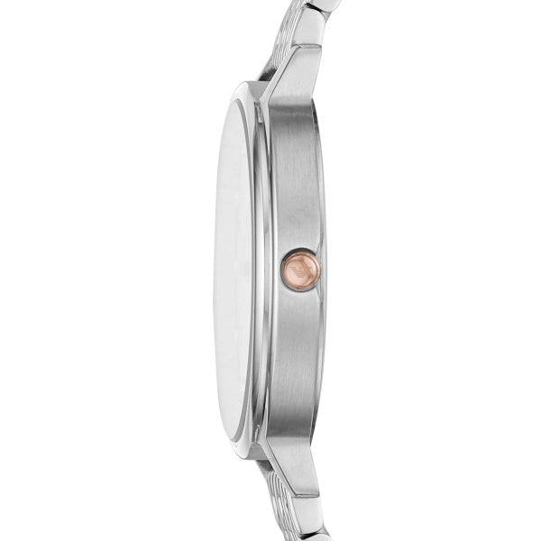 Women Silver Watch Set