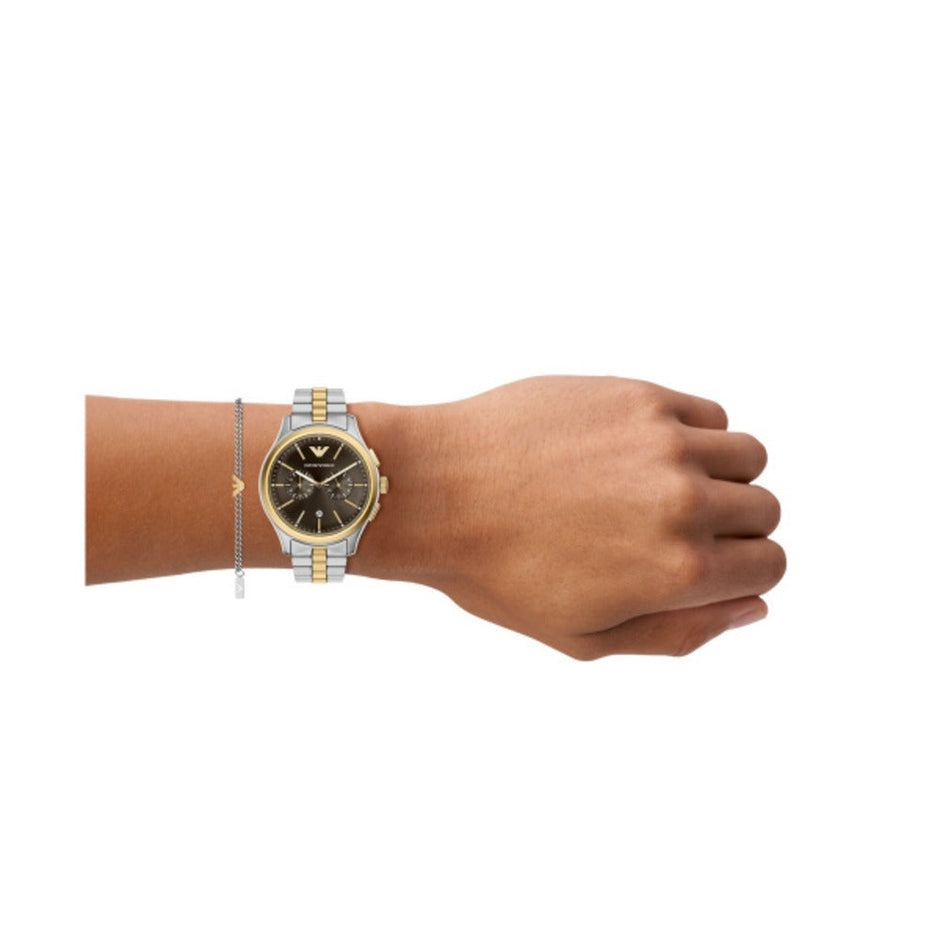 Men Two Tone Watch