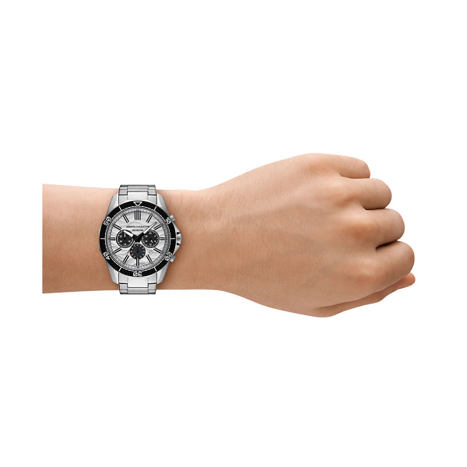 Men Silver 44mm Watch