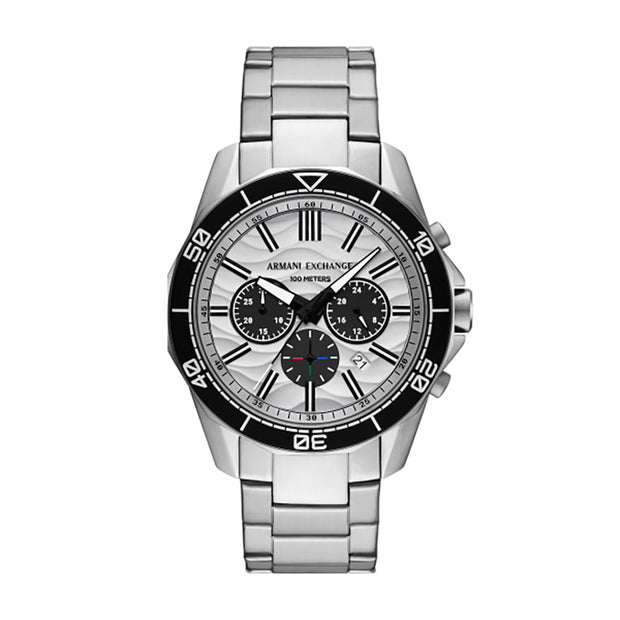 Men Silver 44mm Watch