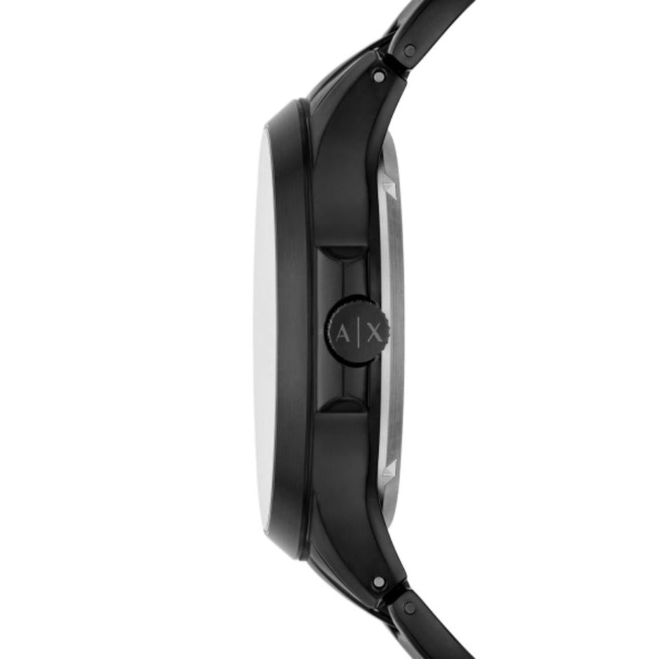 Men Hampton Black 46mm Watch