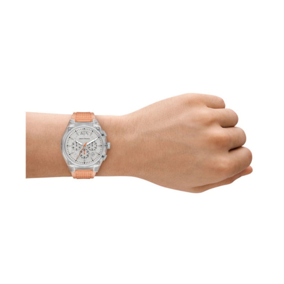 Men Sync Clear 44mm Watch