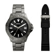 Men Gift Set Grey 45mm Watch
