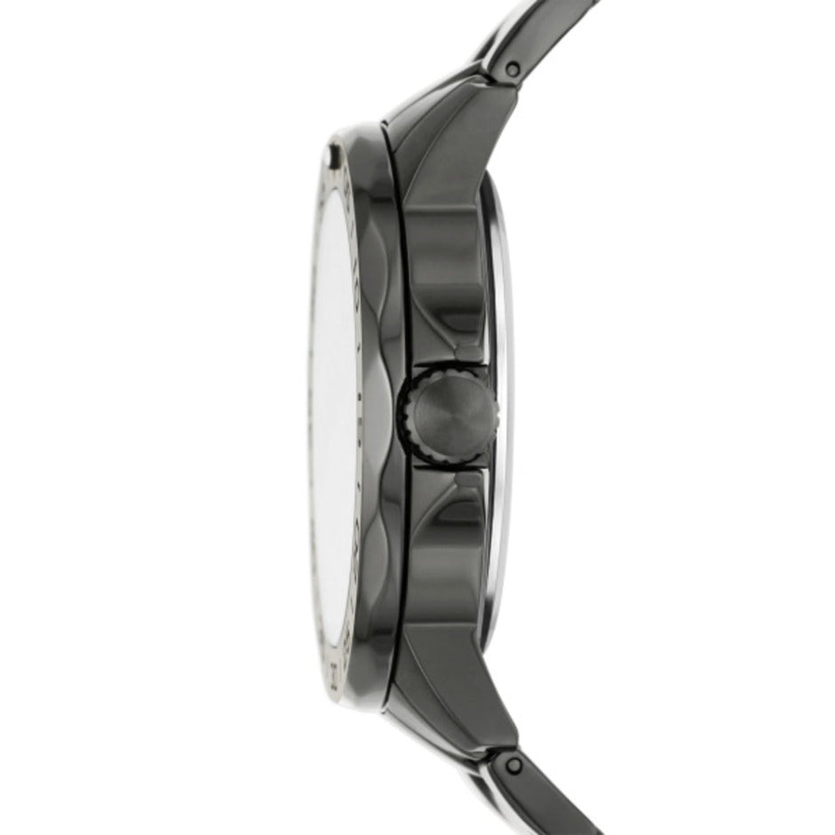 Men Gift Set Grey 45mm Watch