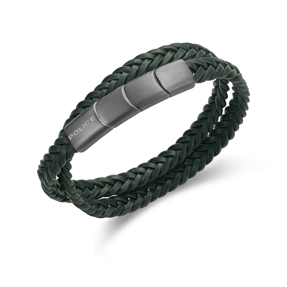 Men Braid Silver Bracelet