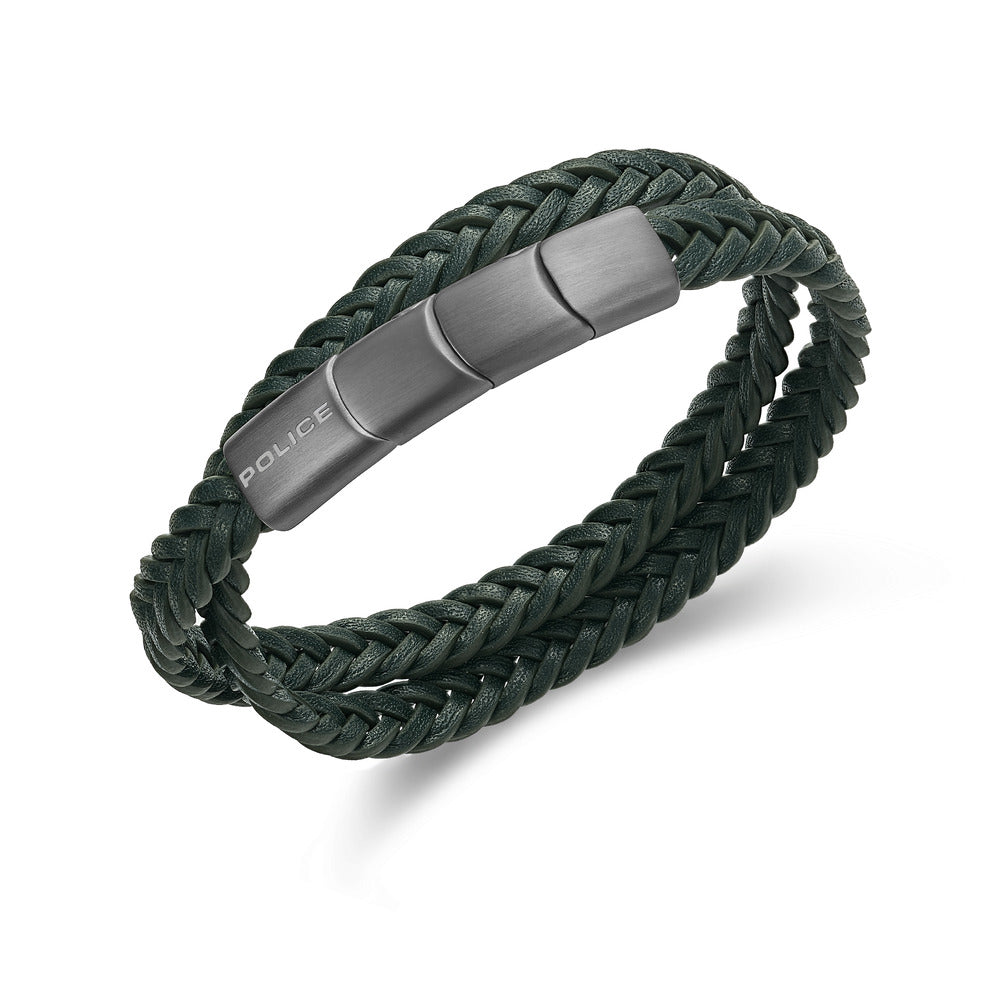 Men Braid Silver Bracelet