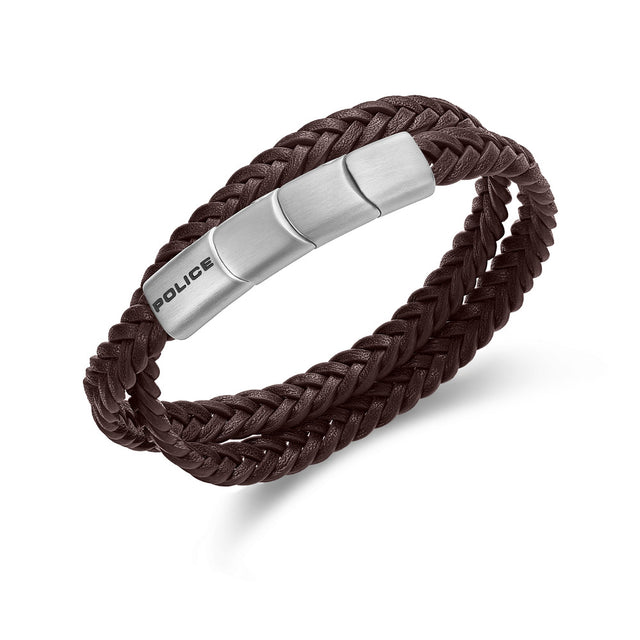 Men Braid Brown Bracelet