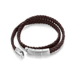Men Braid Brown Bracelet