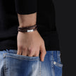 Men Braid Brown Bracelet