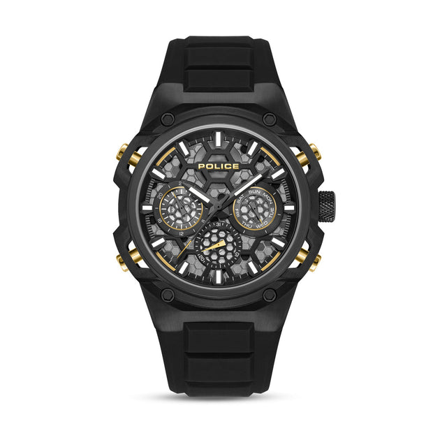Men Challenger Black 46Mm Watch