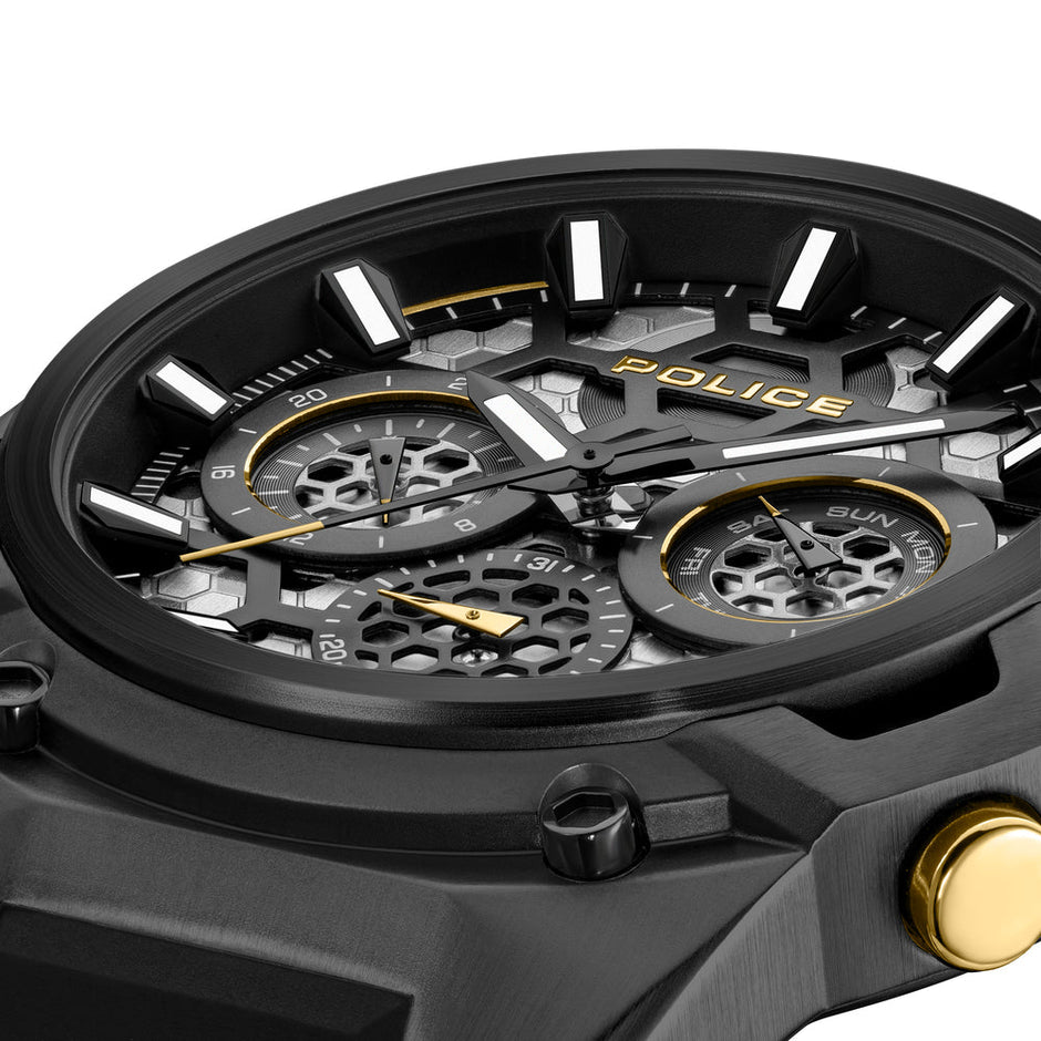Men Challenger Black 46Mm Watch