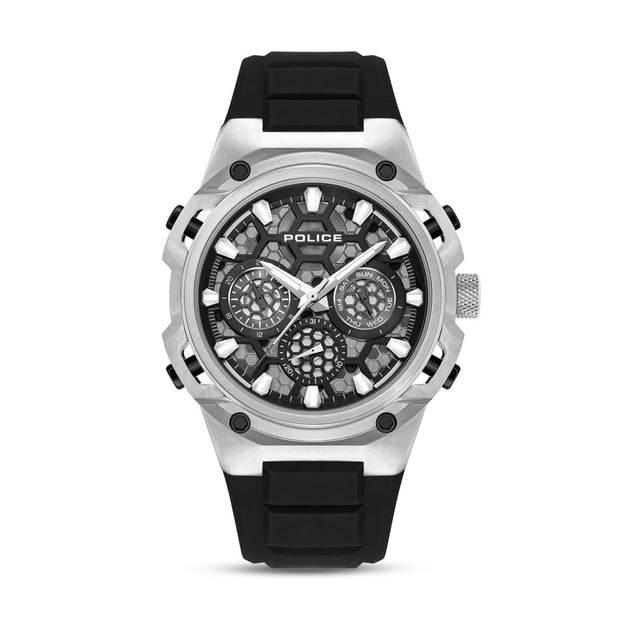 Men Challenger Silver 46Mm Watch