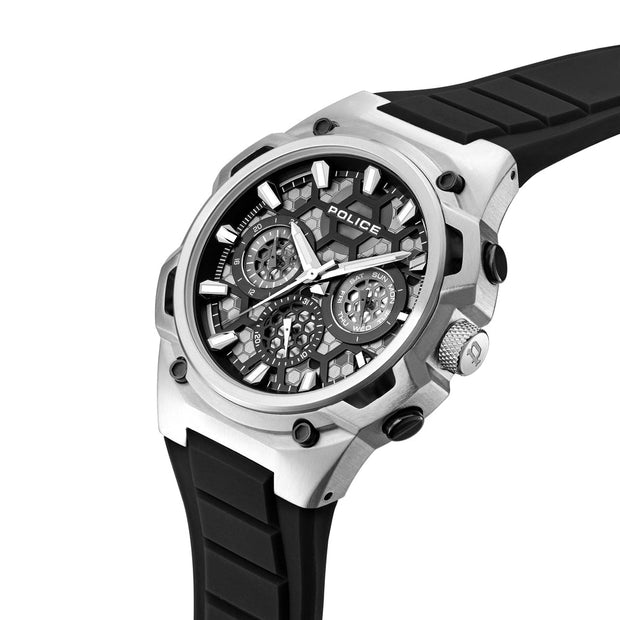 Men Challenger Silver 46Mm Watch