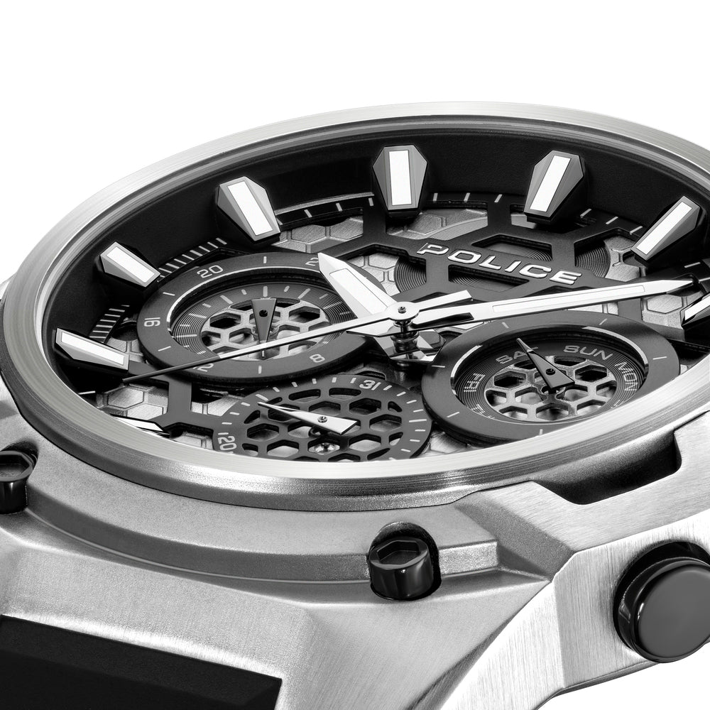 Men Challenger Silver 46Mm Watch
