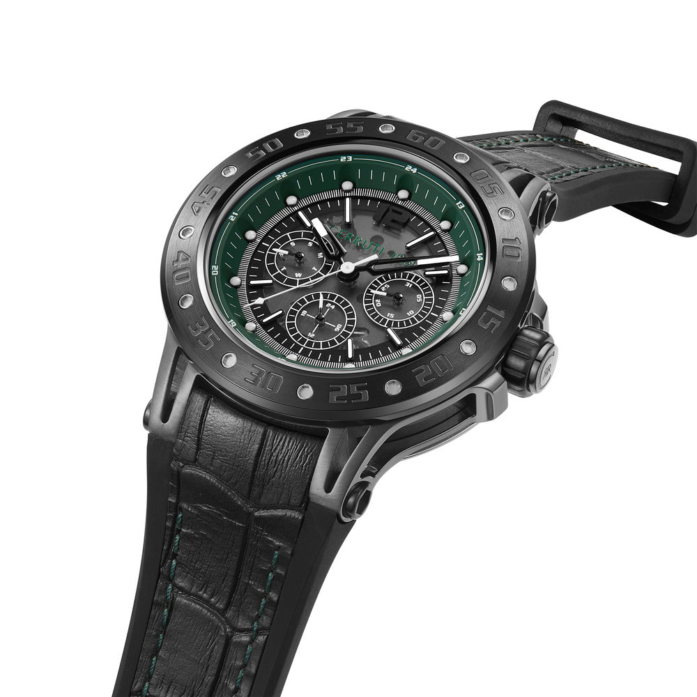 Men Velletri Green Smoke 45mm Watch