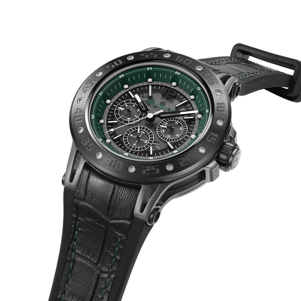 Men Velletri Green Smoke 45mm Watch