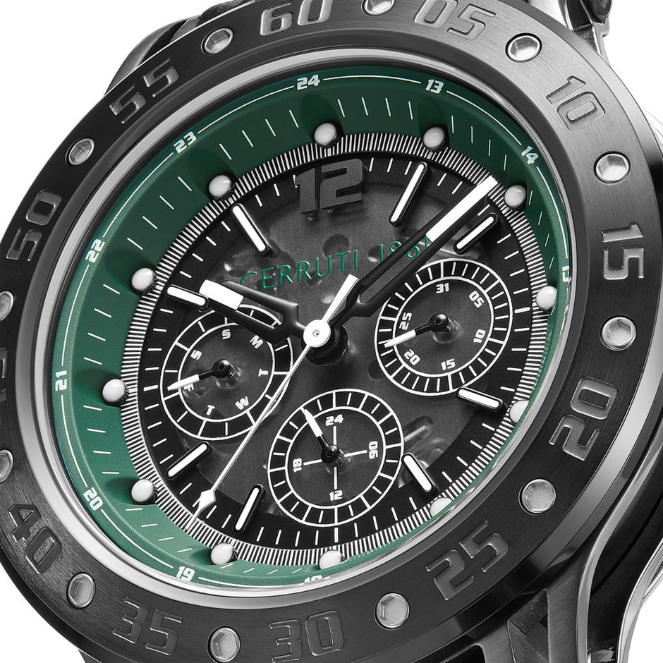 Men Velletri Green Smoke 45mm Watch
