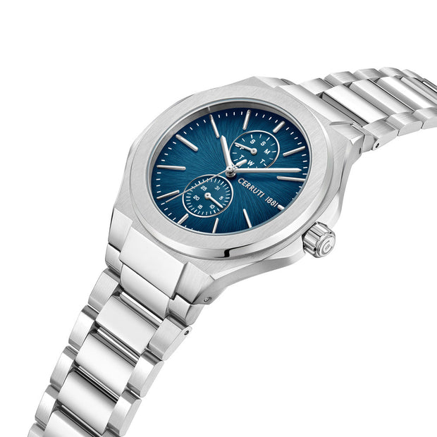 Men Lucardo 52mm Silver Watch