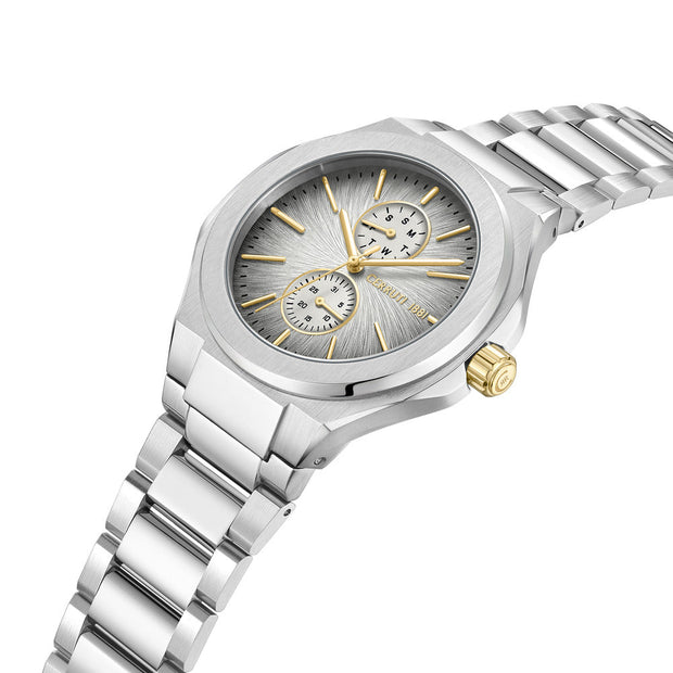 Men Lucardo 52mm Silver Watch