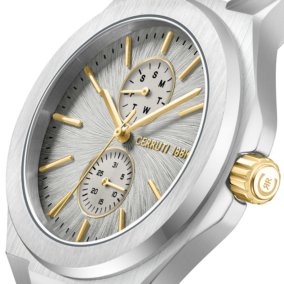 Men Lucardo 52mm Silver Watch