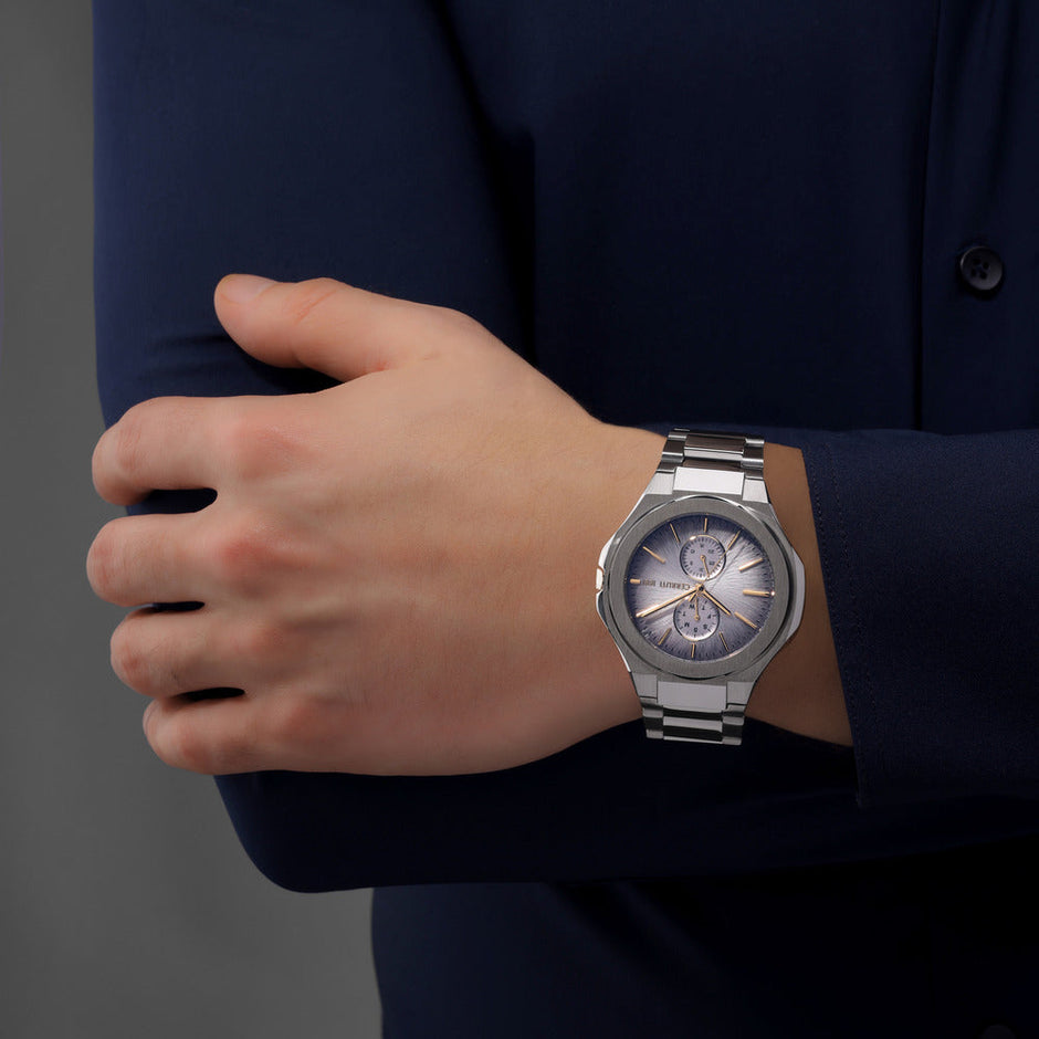 Men Lucardo 52mm Silver Watch
