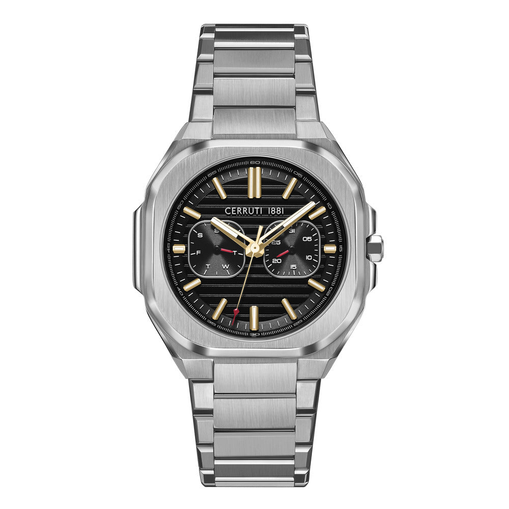 Men Leadri Black 39X51mm Watch