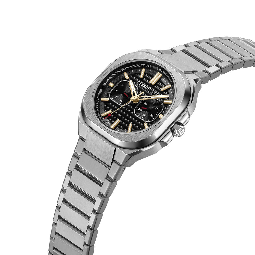 Men Leadri Black 39X51mm Watch