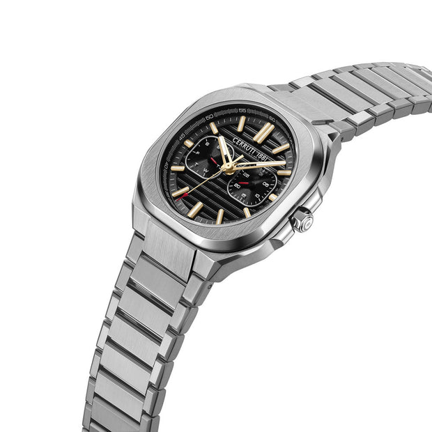 Men Leadri Black 39X51mm Watch