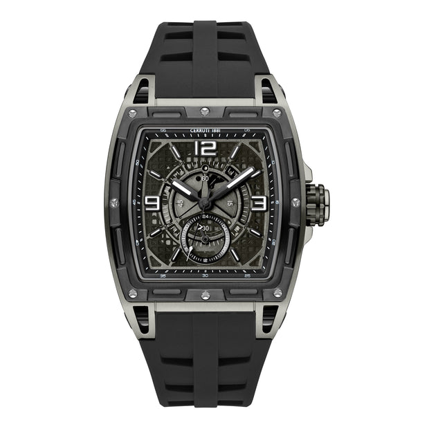 Men Belluno Gun Metal 43X53.5mm Watch