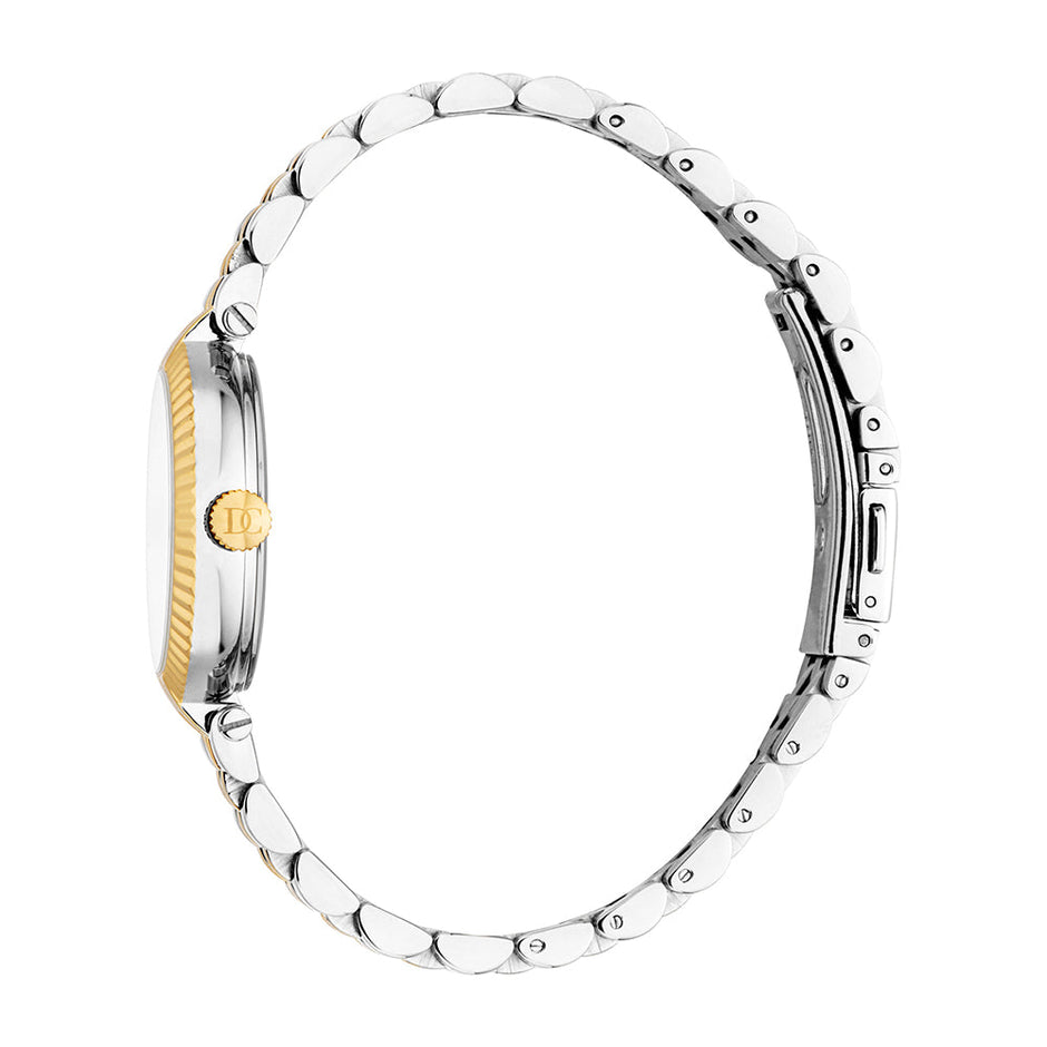 Women Zerlina Tri Tone Silver, Gold & Rose Gold Color 30mm Watch