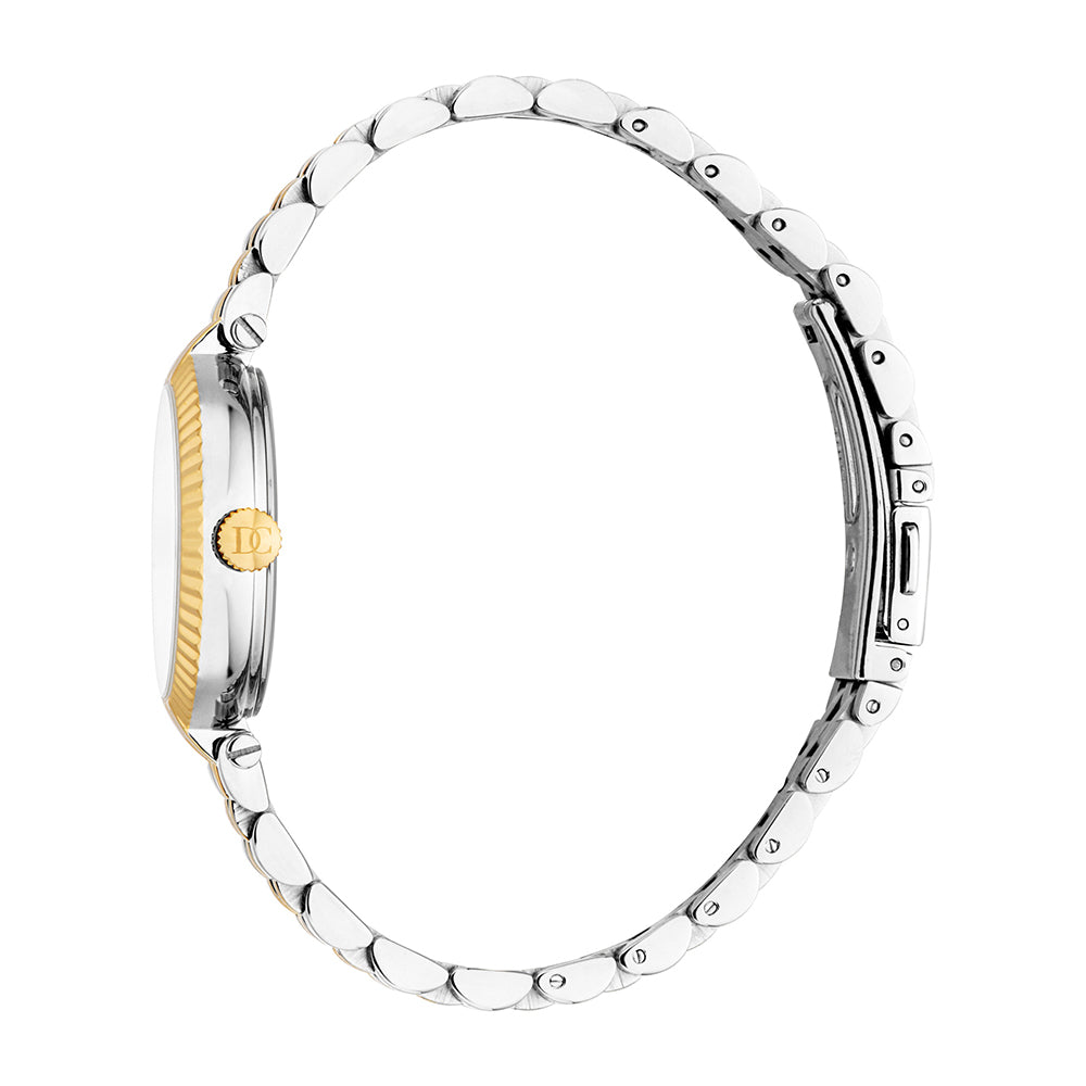Women Zerlina Tri Tone Silver, Gold & Rose Gold Color 30mm Watch