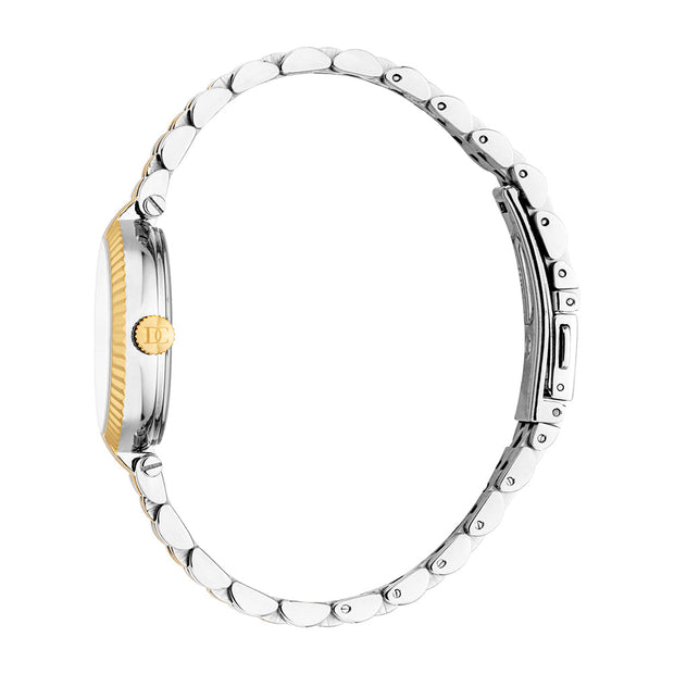 Women Zerlina Tri Tone Silver, Gold & Rose Gold Color 30mm Watch