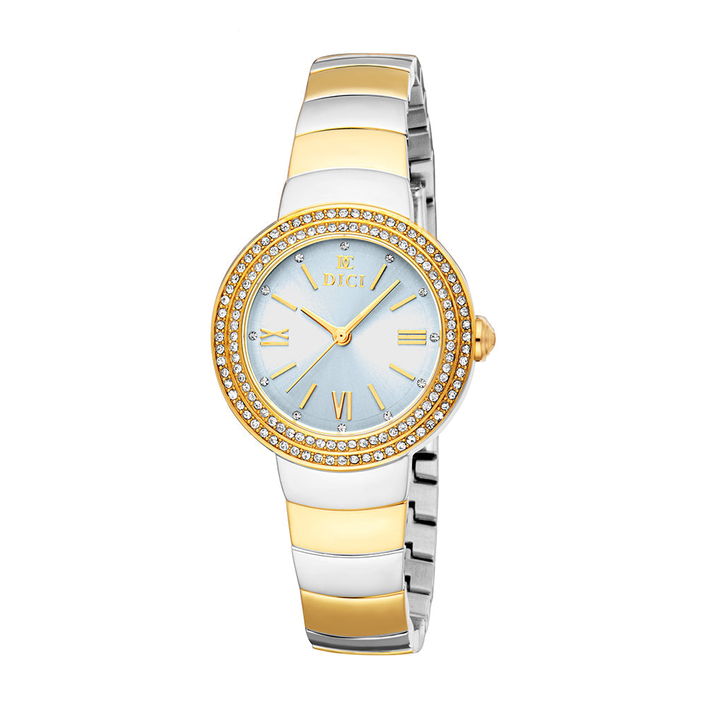 Women Tullia Two Tone Silver & Gold Color 30mm Watch