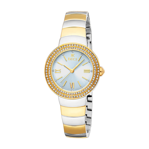 Women Tullia Two Tone Silver & Gold Color 30mm Watch