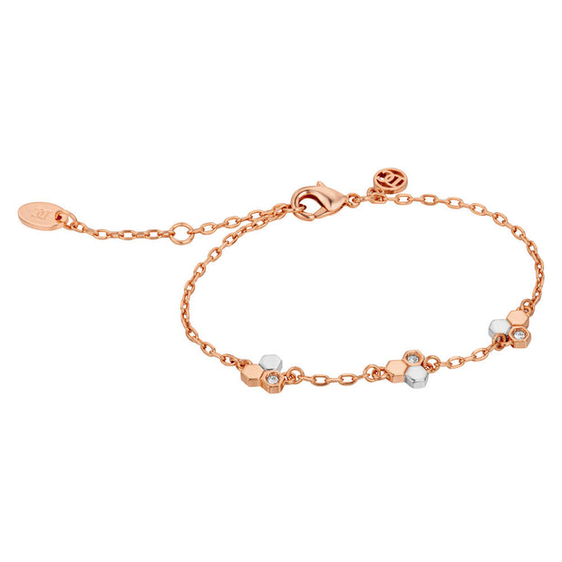 Women Favo Two Tone Bracelet