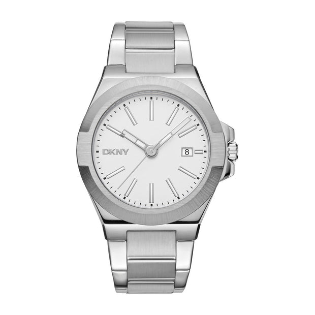 Men Modernist Silver 42mm Watch