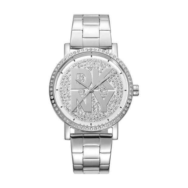 Women Soho Logo Silver Watch