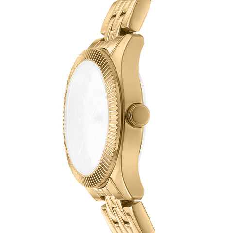 Women Logo Golden Watch