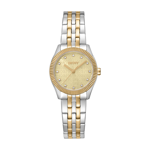 Women Logo Two Tone Watch