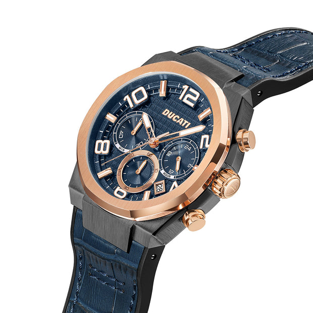 Men Ducati Blue 43.5mm Watch