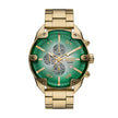 Men Spiked Golden Watch