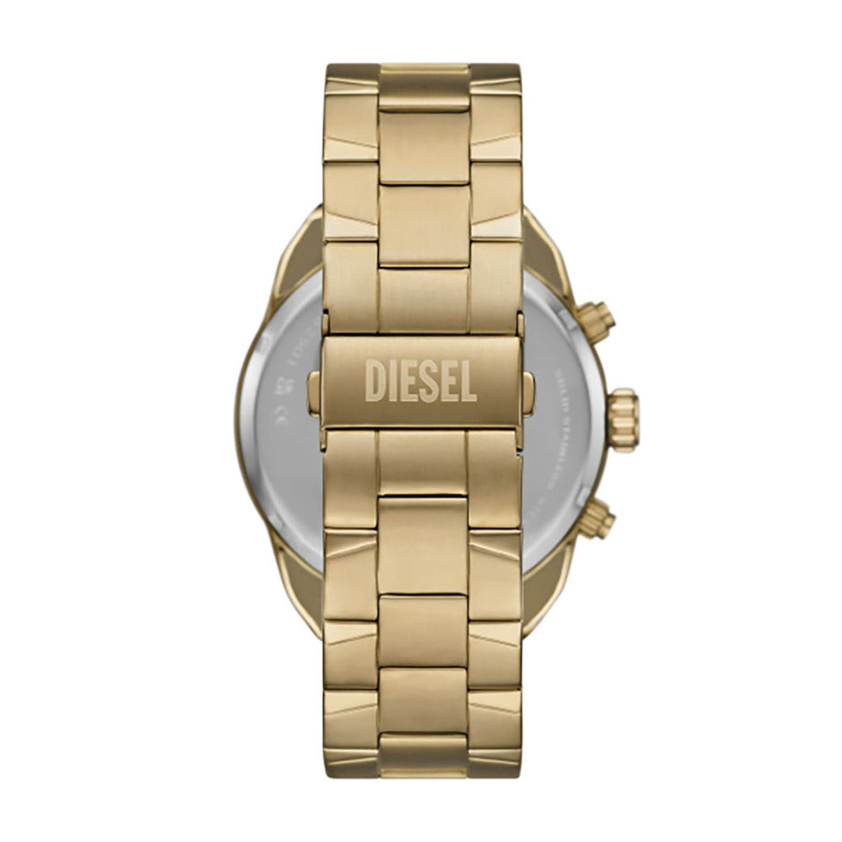 Men Spiked Golden Watch