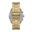 Men Spiked Golden Watch