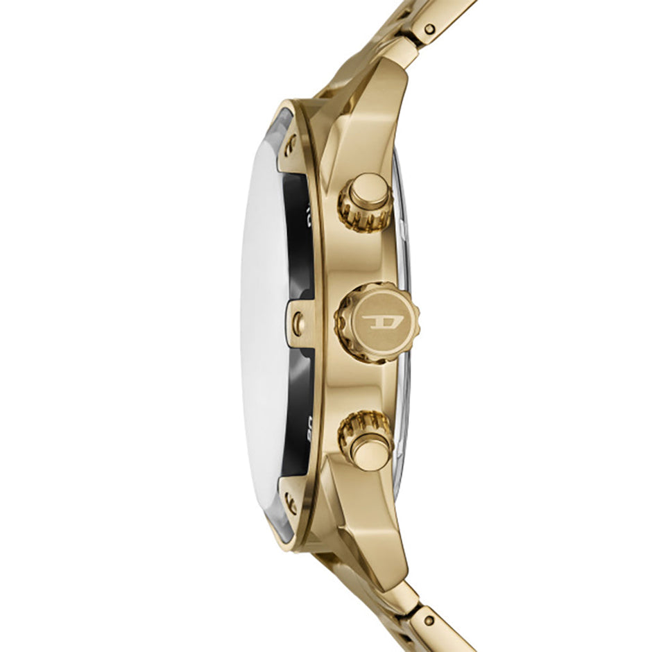 Men Spiked Golden Watch