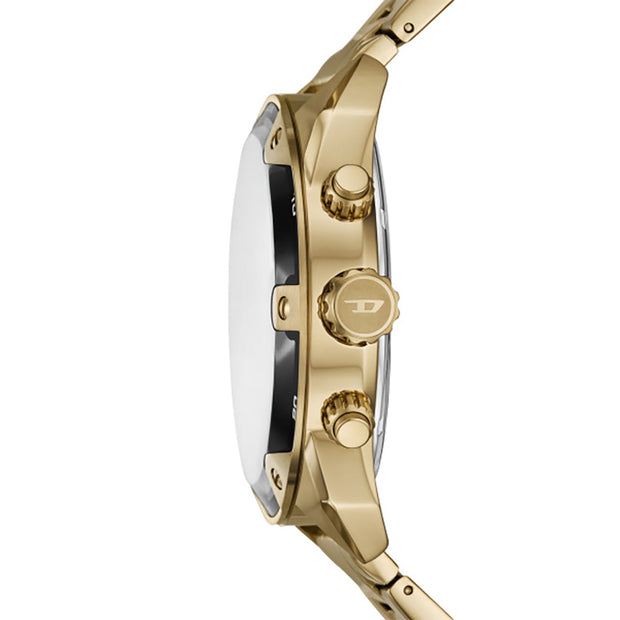 Men Spiked Golden Watch