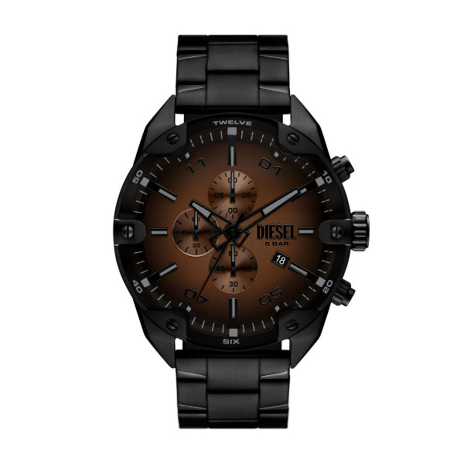 Men Spiked Black Watch