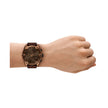 Men Spiked Brown Watch