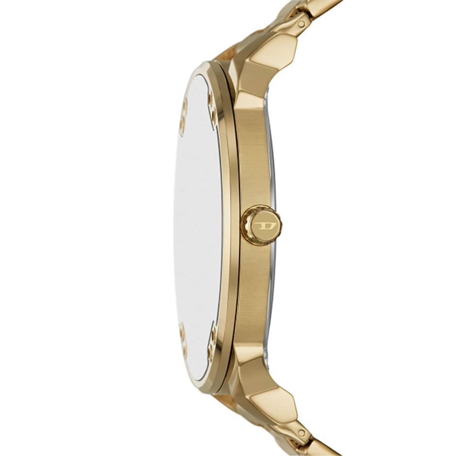 Men Mr. Daddy Slim Golden Watch